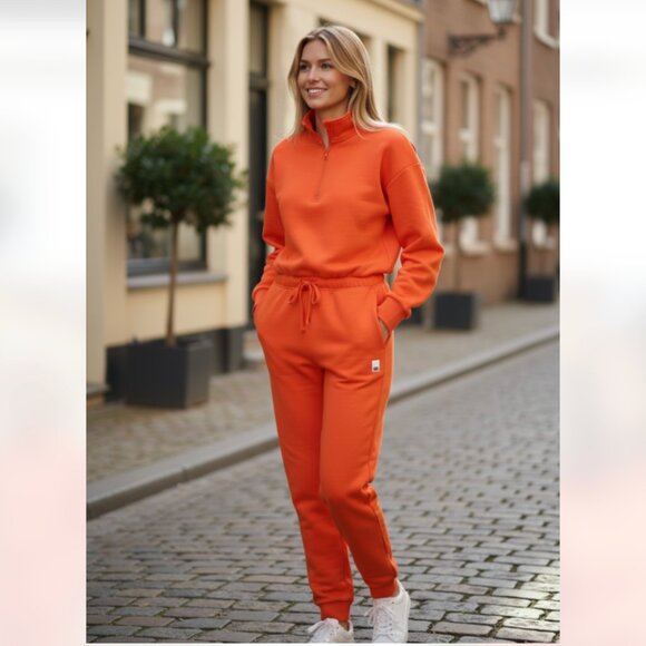 NWT ADIDAS Valentine's Day Jumpsuit In Bright Red - Picture 1 of 12